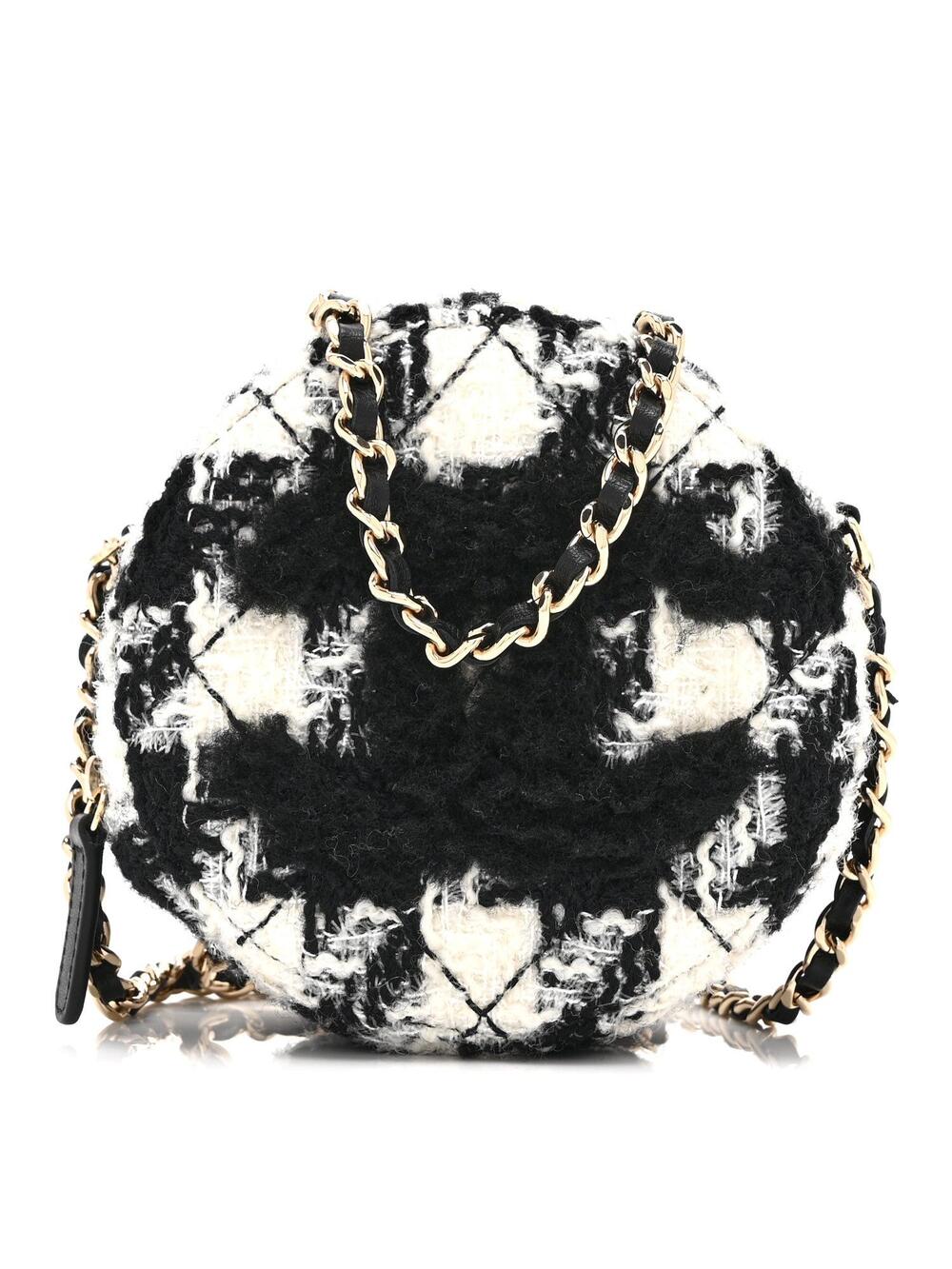Chanel Wool Tweed Lambskin Quilted #256934C19B